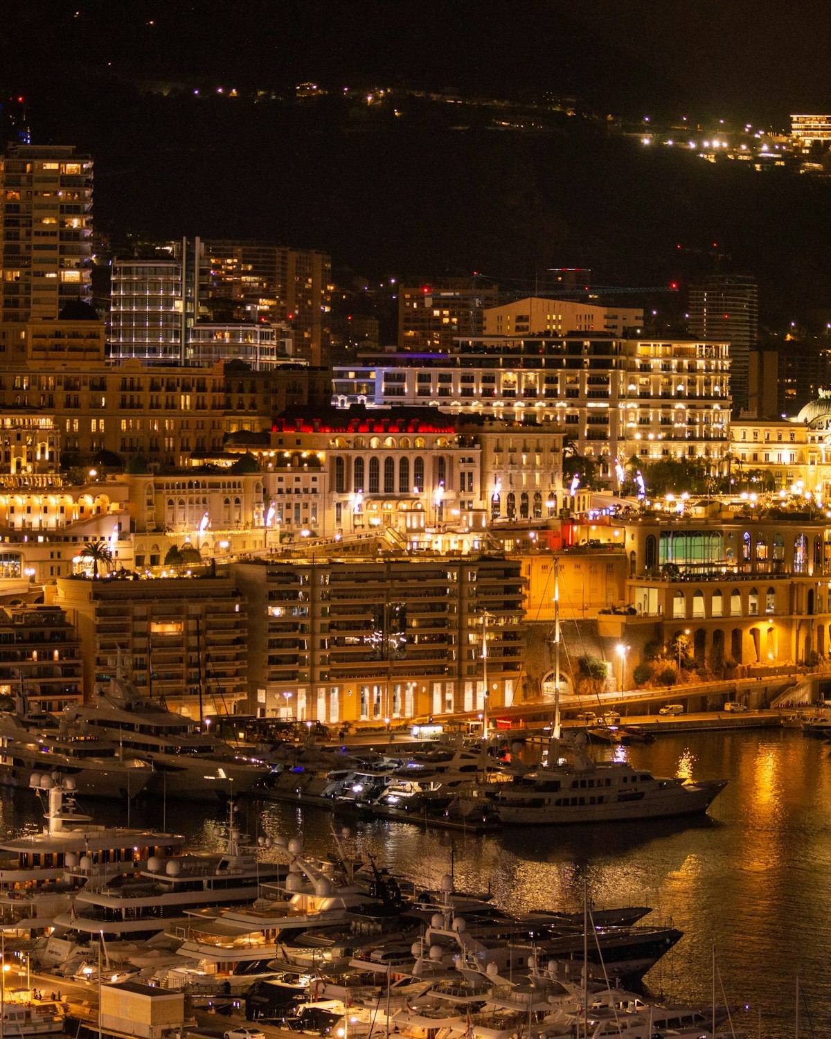 Monaco — Harbor lights
